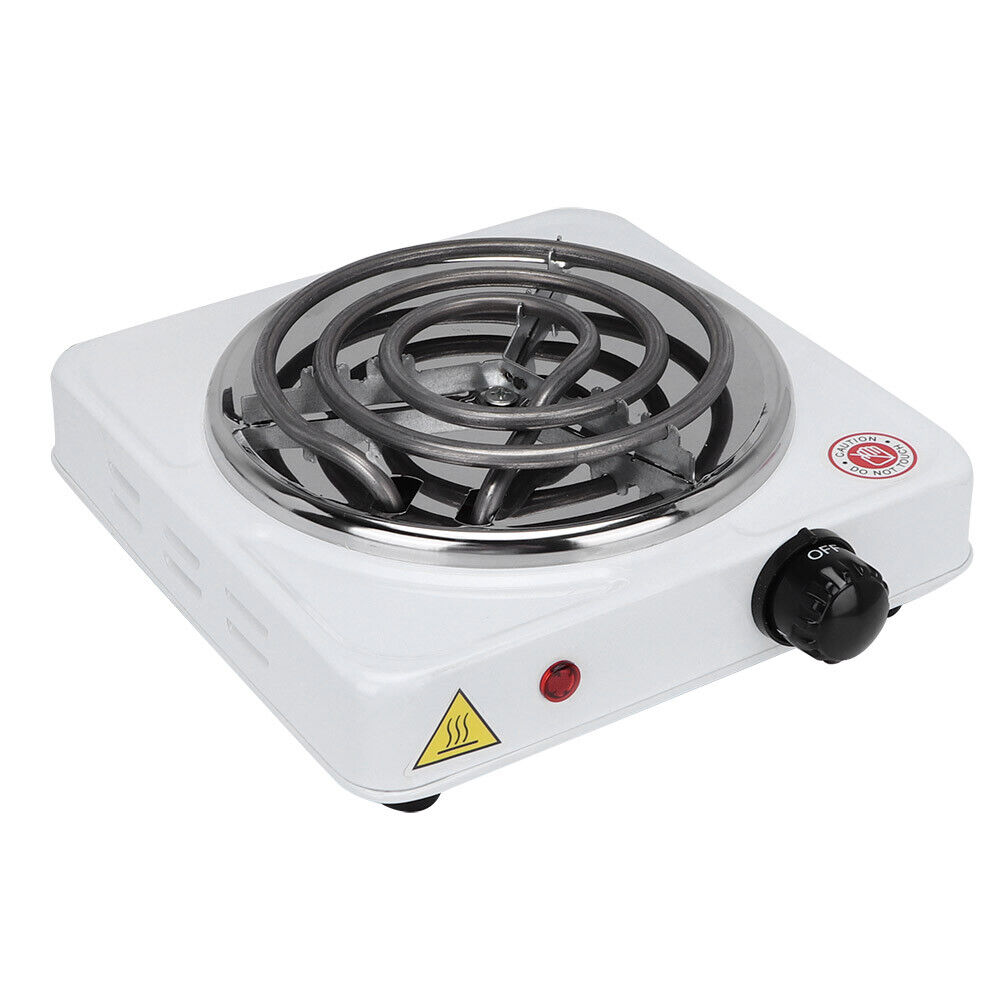 1000W Home Mini Electric Stove Heater Heating Plate White (US Plug 110V) JY - Fresh Stock Dated February 2026
