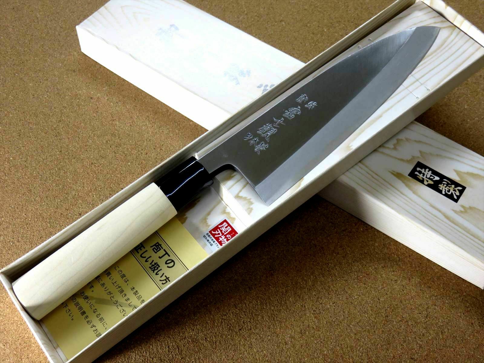 Japanese Kitchen Deba Knife 165mm 6.5 inch Single edged Right handed SEKI JAPAN - Fresh Stock Dated January 2026