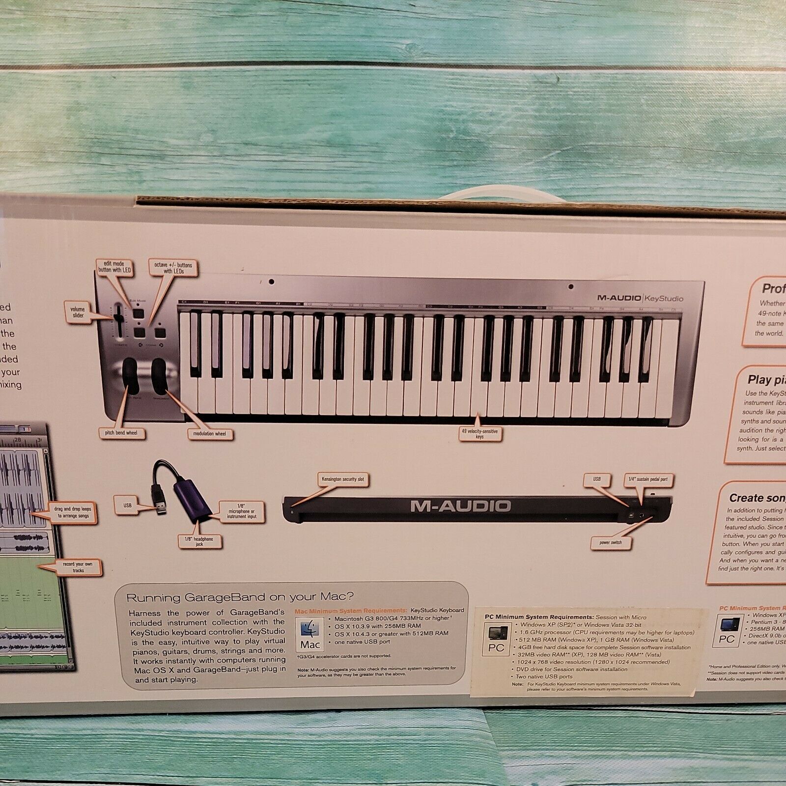 🔥NEW M-Audio KeyStudio Midi Keyboard Controller- 49-key W/ USB Computer Cable - Fresh Stock Dated December 2025