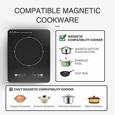 Portable Induction Cooktop, 2200W Electric Induction Countertop Burner with - Fresh Stock Dated February 2026