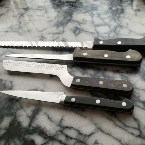Lot of 4  German knives 1-JA Henckels, 1  ed Wusthof  all solingen germany - Fresh Stock Dated January 2026