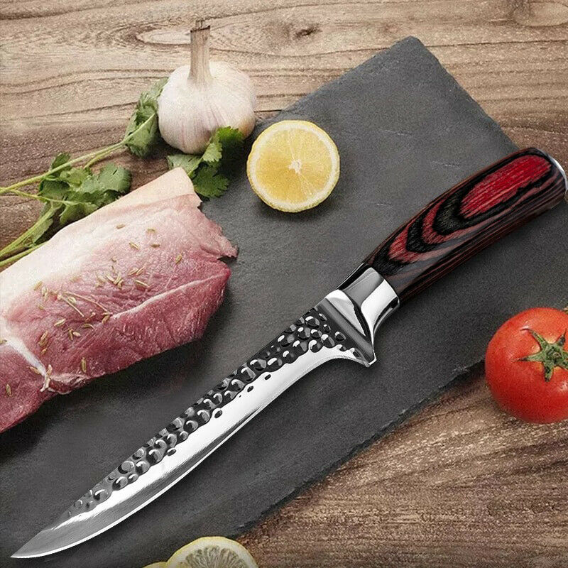 Hammer Forged Boning knife Meat Cleaver Chef cooking Sharp Kitchen knives tool - Fresh Stock Dated January 2026