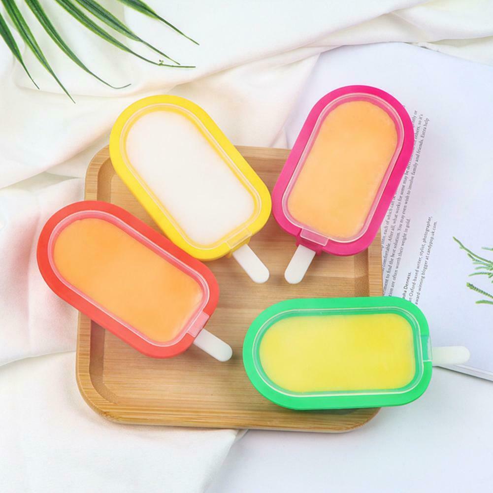 Silicone Ice Cream Molds With Lids Sticks Whiskey DIY Mould Tool - Fresh Stock Dated February 2026