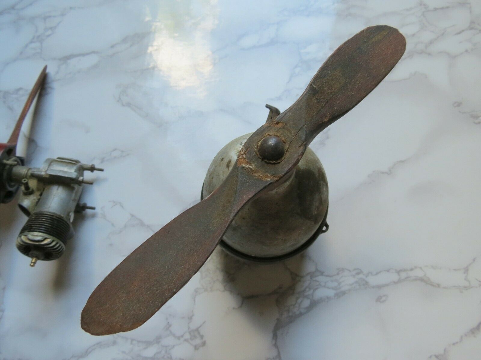 Vintage Model Plane Wooden Propellers Persons Majestic Bicycle Siren Parts As-Is - Fresh Stock Dated December 2025
