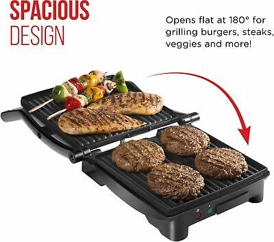 CHEFMAN - Panini Press Grill and Sandwich Maker, Non-Stick Plates, Opens 180 ... - Fresh Stock Dated January 2026