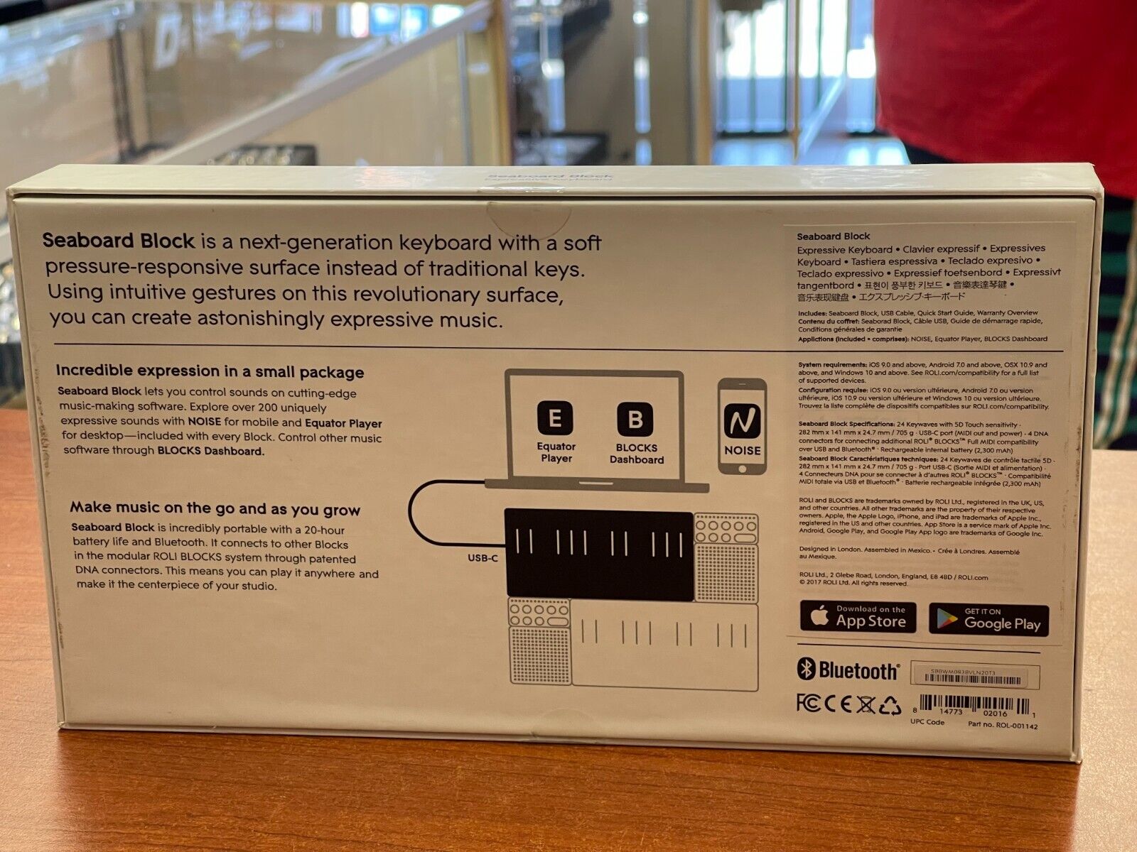 ROLI Seaboard Block Expressive Keyboard Controller - Black BLOCKS MODULAR MUSIC - Fresh Stock Dated December 2025
