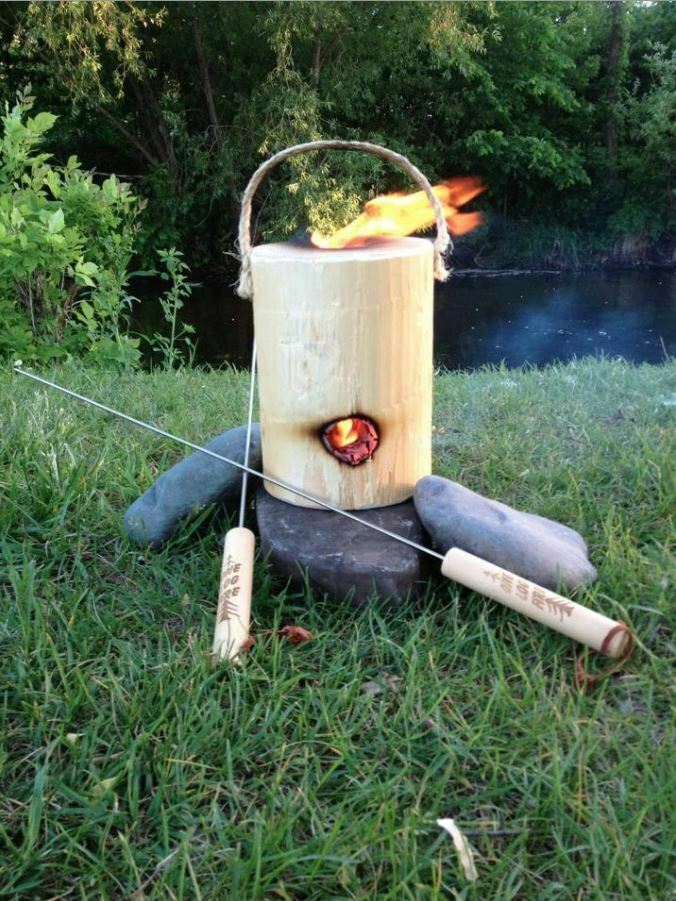 OneLogFire Original Firestarter Cylinder Wood Block 2 Hour Burner No Mess  NWT - Fresh Stock Dated January 2026