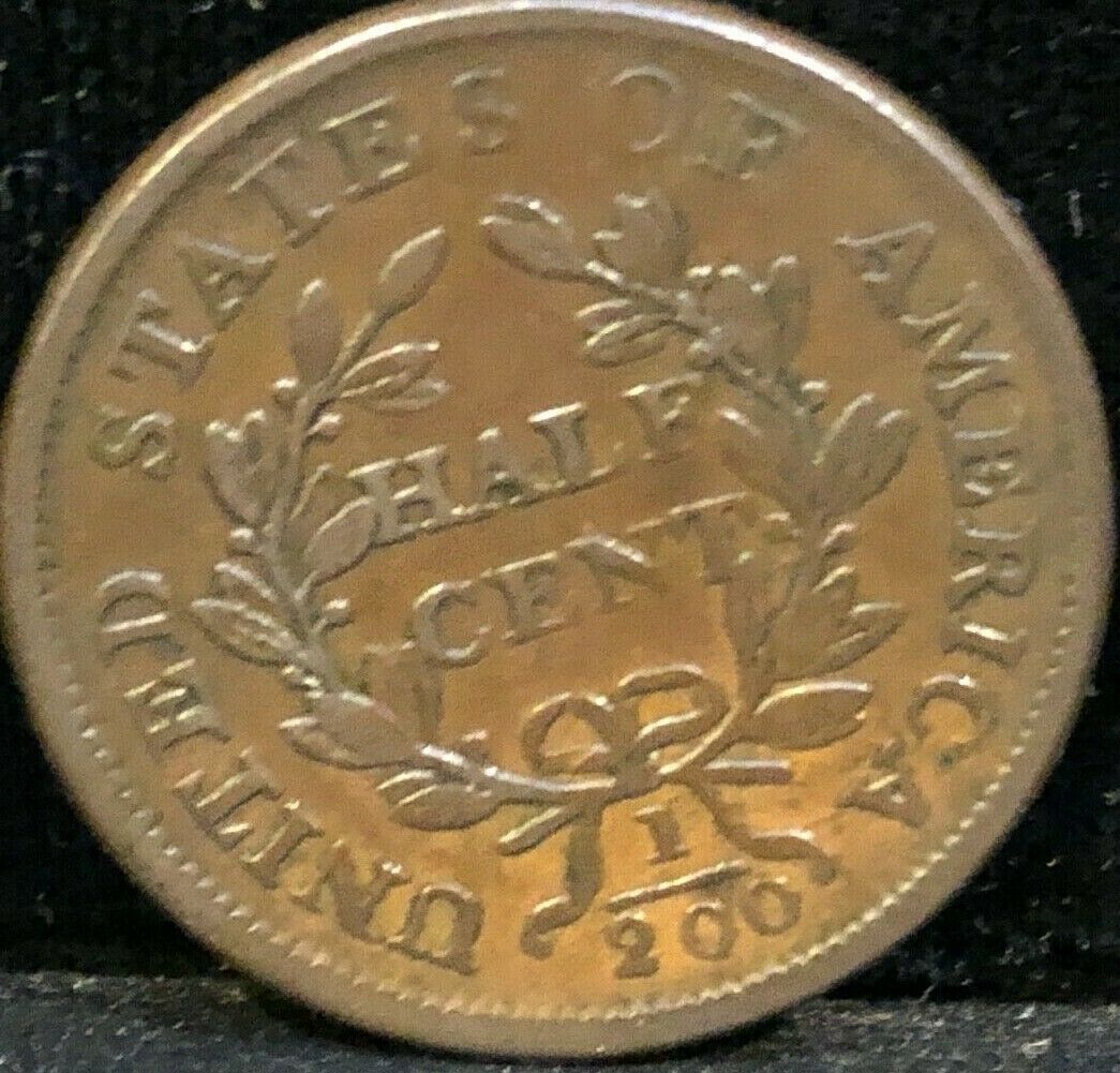 1805   Draped  Bust  HALF CENT     LARGE ITALIC 