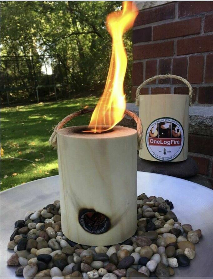 OneLogFire Original Firestarter Cylinder Wood Block 2 Hour Burner No Mess  NWT - Fresh Stock Dated January 2026