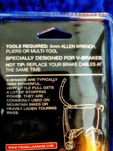 Bell Binder 450 Premium V-Brake Bike Bike Pads Longer Pads For More Contact Area - Fresh Stock Dated December 2025