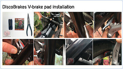 55mm Cantilever Brake Shoes for Shimano Deore Acera Altus Tourney Diacompe Canti - Fresh Stock Dated December 2025