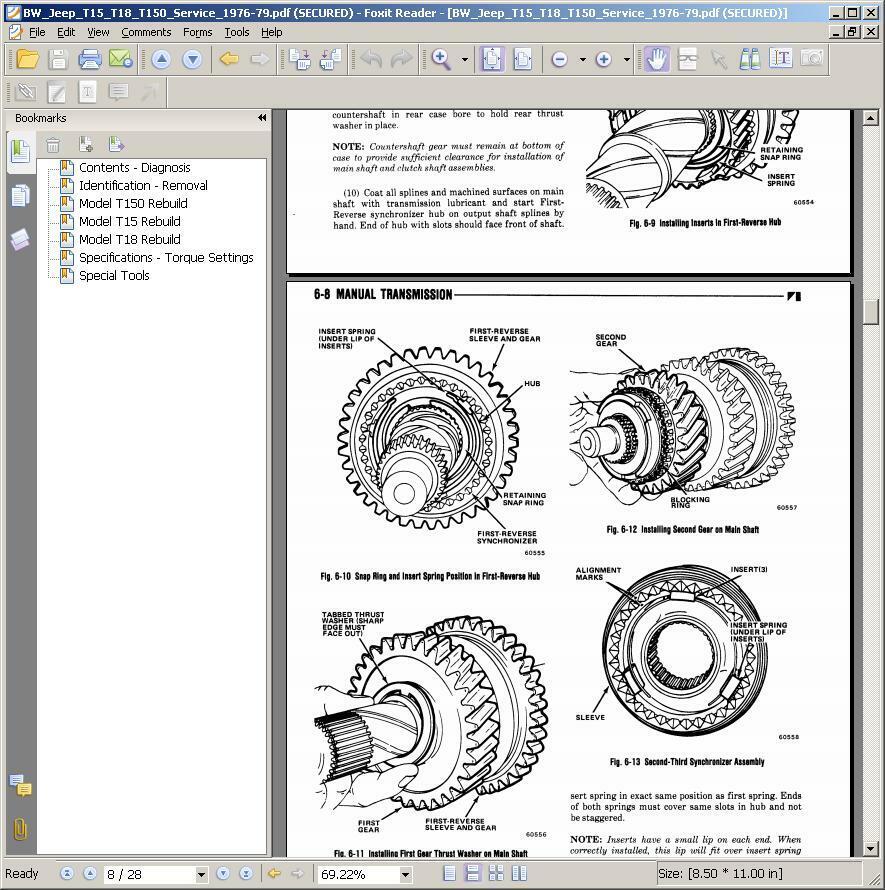 Borg Warner 3 Speed T-14 T-15 T-16 T-85 T-86 T-89 T-90 T-96 T-150 Rebuild - Fresh Stock Dated December 2025