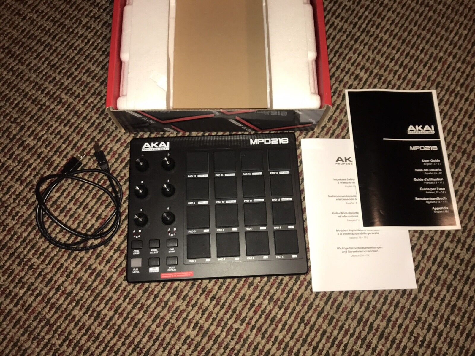 Akai Professional MPD218 Midi Pad Controller - Fresh Stock Dated December 2025