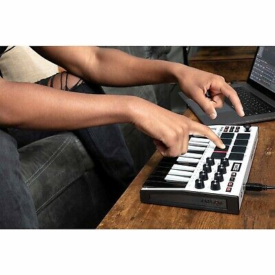 Akai MPK Mini MKII MK3 White 25-Key USB MIDI Keyboard Controller w/Headphones - Fresh Stock Dated December 2025