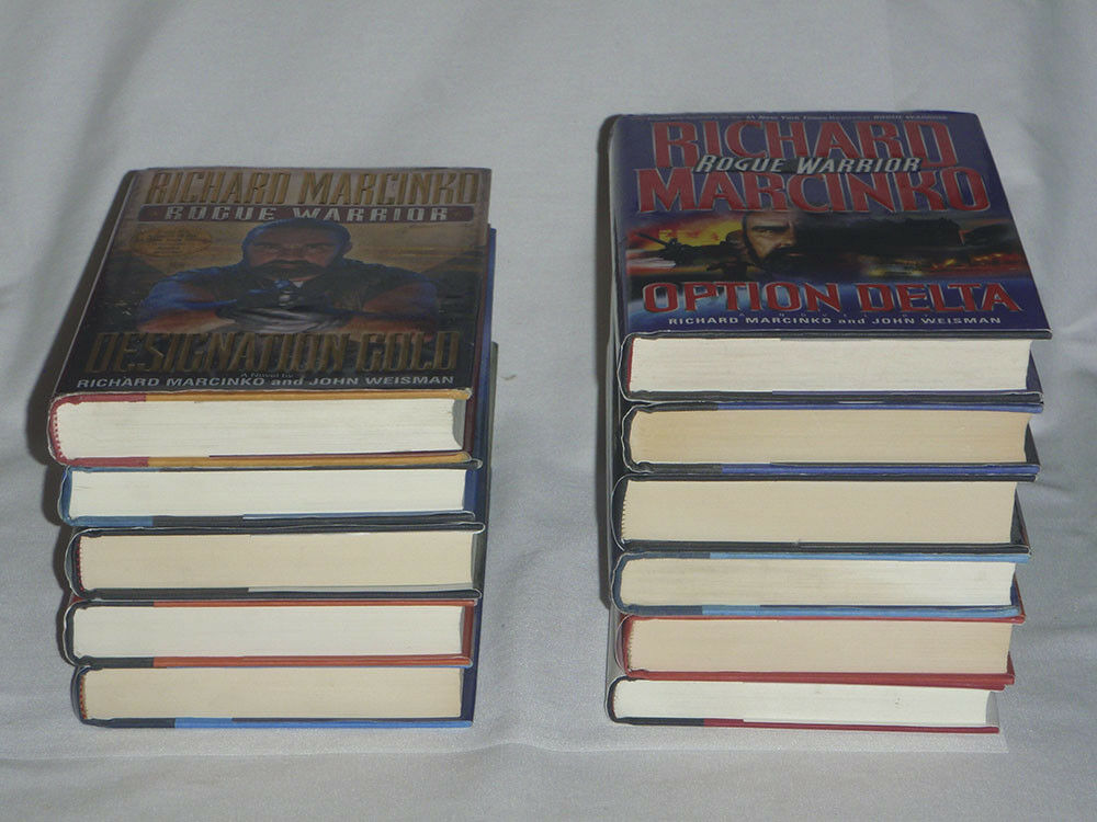 pick one - Richard Marcinko - ROGUE WARRIOR - hard cover books - HC DJ firewood - Fresh Stock Dated January 2026