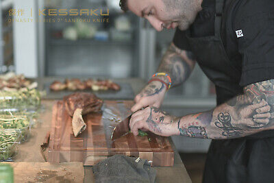 Kessaku Santoku Knife - Dynasty Series- German HC Steel - G10 Full Tang, 7-Inch - Fresh Stock Dated January 2026