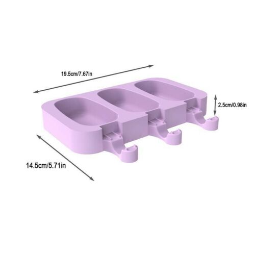 Cell Popsicle Mold Silicone DIY Frozen Ice Cream Mold Ice Lolly Pop Maker Purple - Fresh Stock Dated February 2026