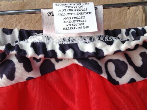 NWOT Laura Dare Red Petticoat Tutu Girls Sz XS Play Dress-Up Dance USA Made - Fresh Stock Dated December 2025