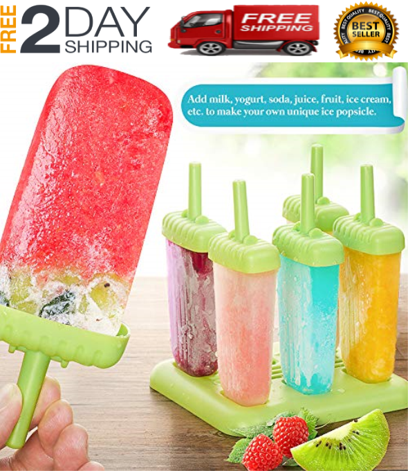 Moldes De Silicona Reutilizable Para Helados Paletas Hacer Helado Molde Maquina - Fresh Stock Dated January 2026