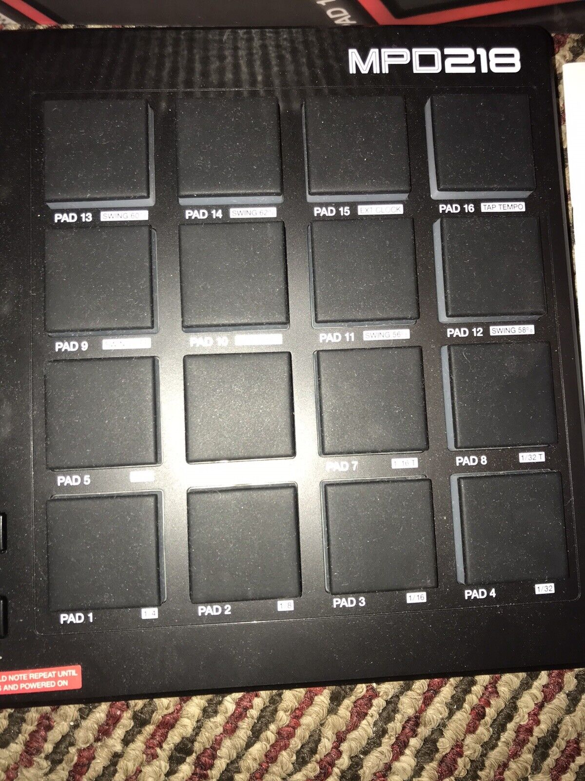 Akai Professional MPD218 Midi Pad Controller - Fresh Stock Dated December 2025