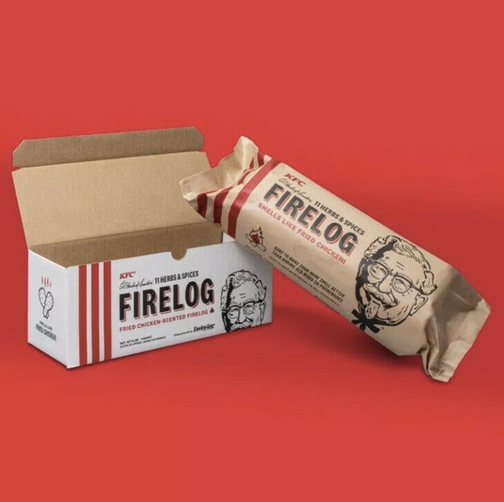 KFC Limited Edition 11 Herbs & Spices Fire Log by Enviro-Log Firelog New USA - Fresh Stock Dated December 2025