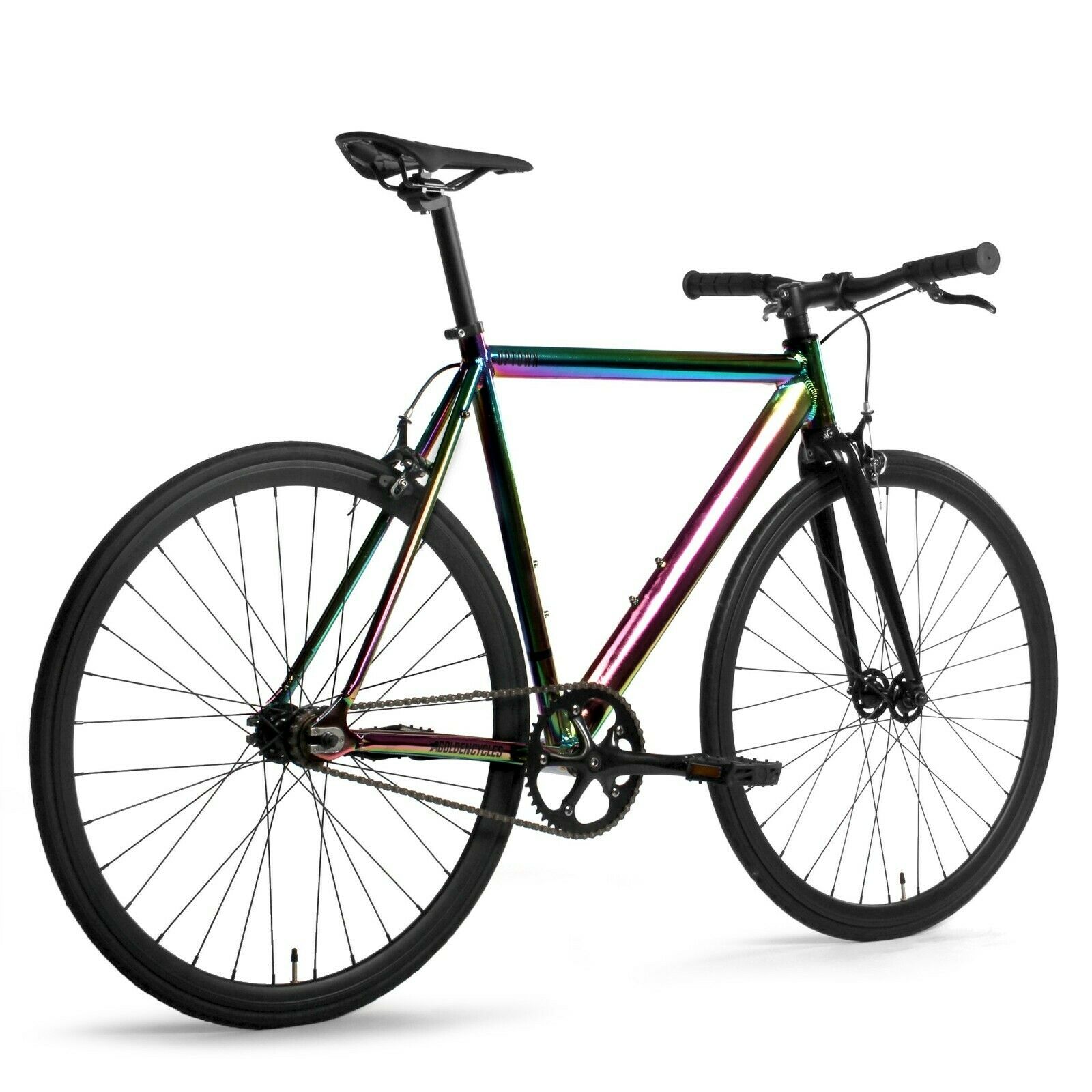 Golden Cycles Uptown Alloy Track Fixie Bike Oil Slick 55 cm 2021 - Fresh Stock Dated December 2025