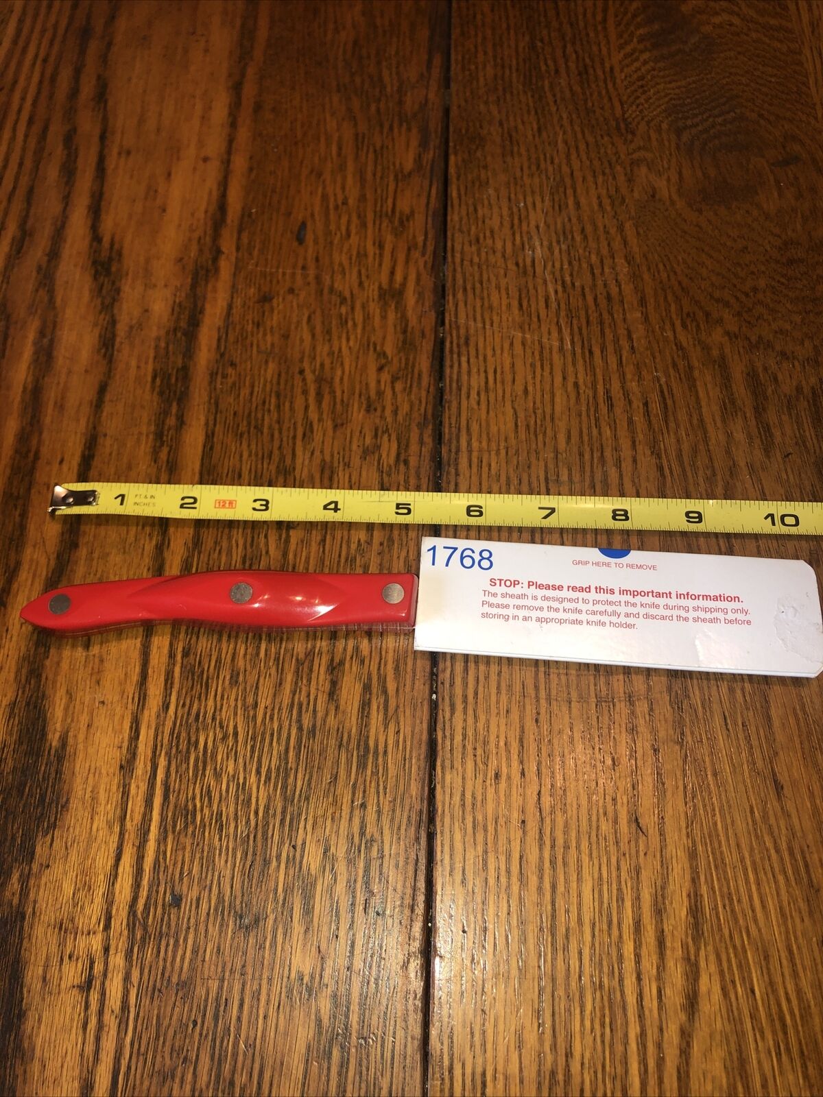 CUTCO 1768 SPREADER KNIFE SPATULA RED HANDLE ENGRAVED-NEW - Fresh Stock Dated January 2026