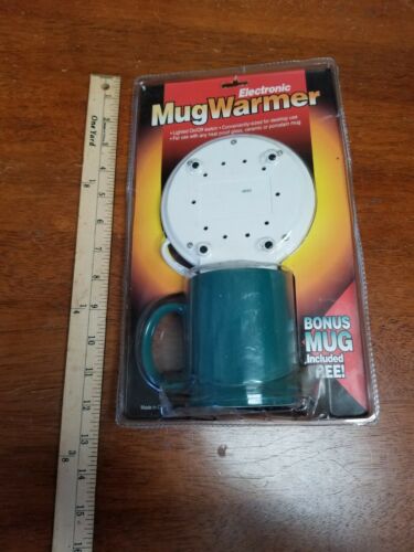 Electronic Mug Warmer Bonus Mug Included Free For Coffee and Hot Beverages Green - Fresh Stock Dated February 2026