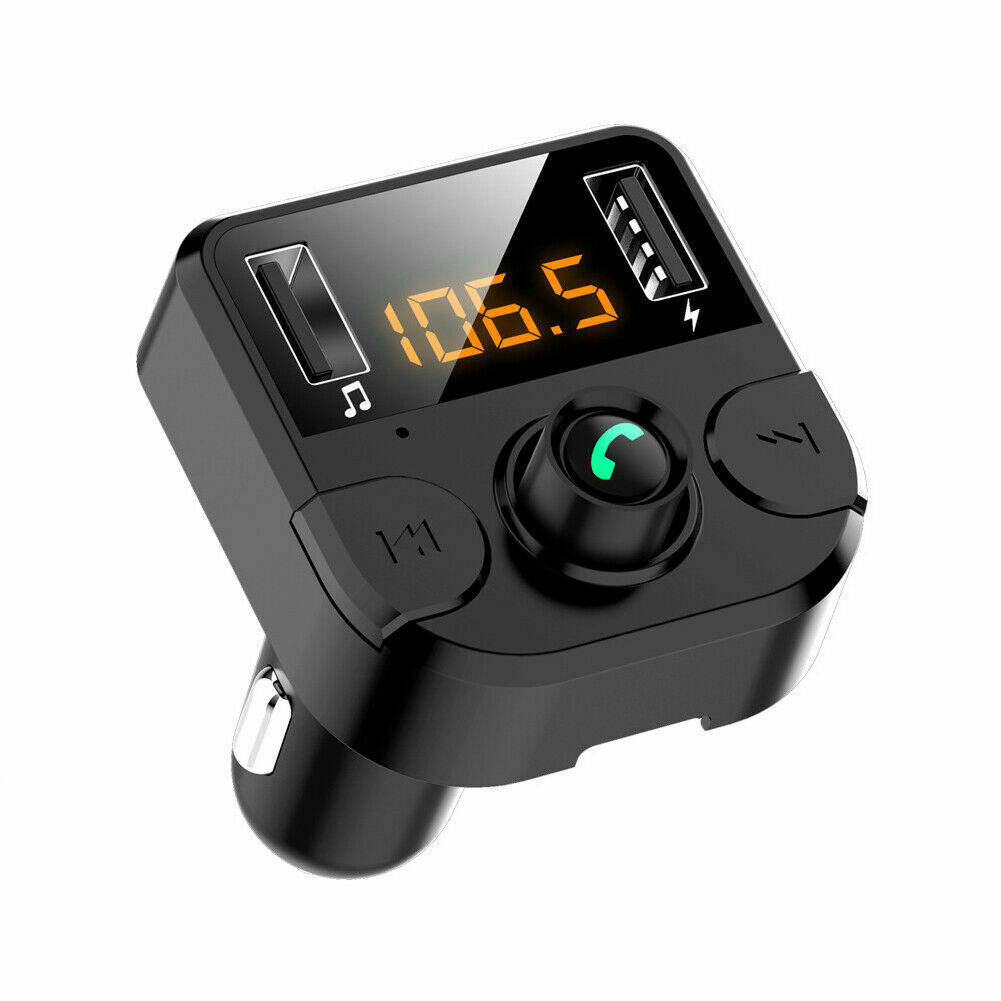 Bluetooth Car Wireless FM Transmitter MP3 Player Hands Free Radio 2 USB Charger - Fresh Stock Dated December 2025