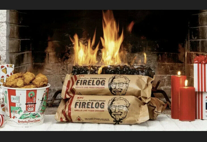 KFC Limited Edition 11 Herbs & Spices Fire Log by Enviro-Log Firelog New USA - Fresh Stock Dated December 2025