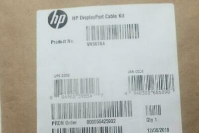 HP Display Port Gold HDMI Cable Type CL2 Shielded VN567AA 6.6 ft. 487341-001 - Fresh Stock Dated December 2025