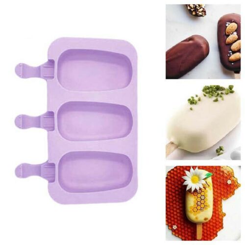 Cell Popsicle Mold Silicone DIY Frozen Ice Cream Mold Ice Lolly Pop Maker Purple - Fresh Stock Dated February 2026