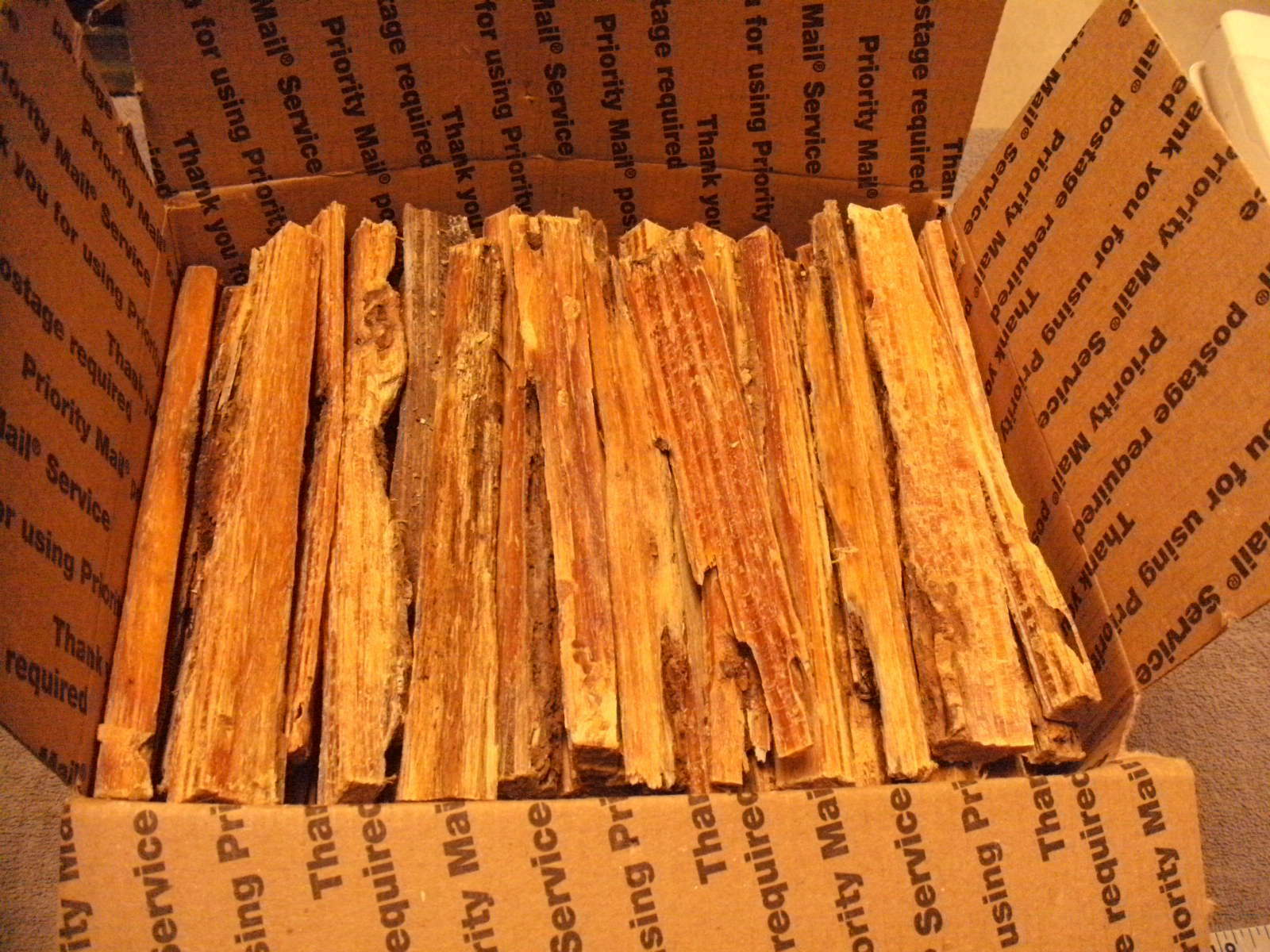 South Georgia Long Leaf Pine Lighter Wood, Heart Wood Splinters Med. Flat Rate - Fresh Stock Dated December 2025