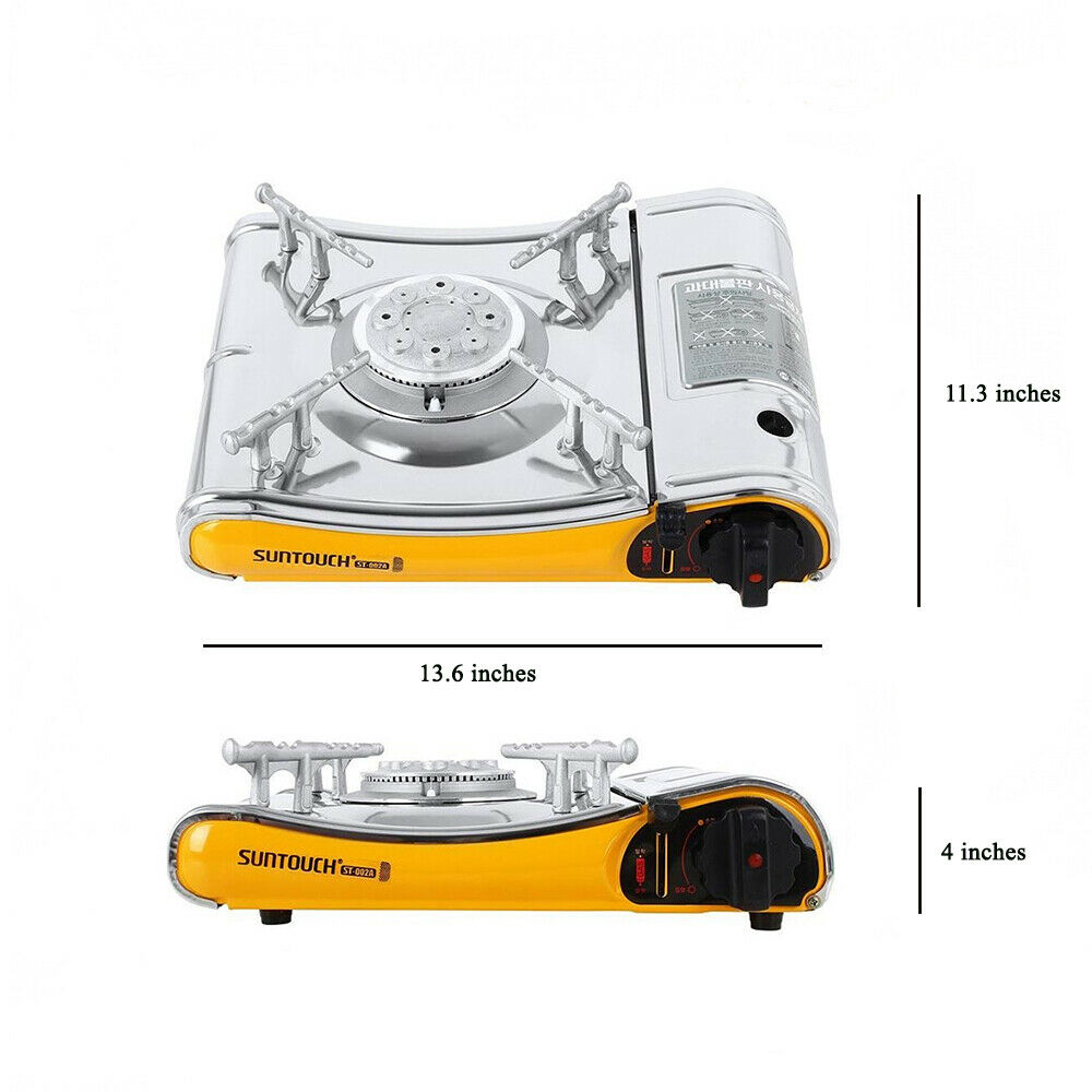 Suntouch High Powered Portable Gas Stove with Case (ST-002A Yellow) - Fresh Stock Dated February 2026