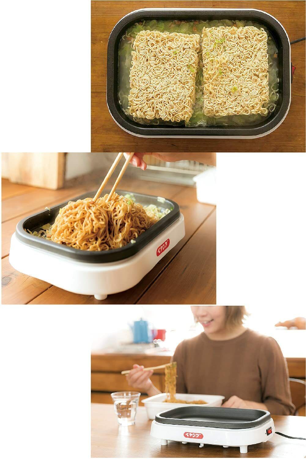 LITHON Yakisoba Maker KDEG-001W Peyang Yakisoba Plate AC100V from Japan new F/S - Fresh Stock Dated February 2026