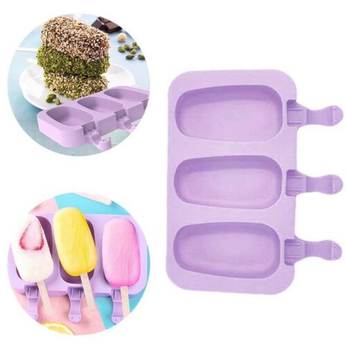 Cell Popsicle Mold Silicone DIY Frozen Ice Cream Mold Ice Lolly Pop Maker Purple - Fresh Stock Dated February 2026
