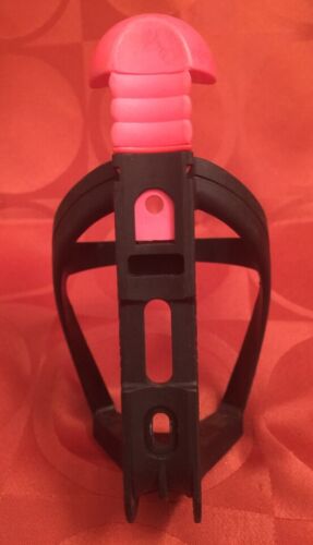 BLACKBURN VINTAGE Late 1980's Water Bottle Cage Pink Black NOS - Fresh Stock Dated December 2025