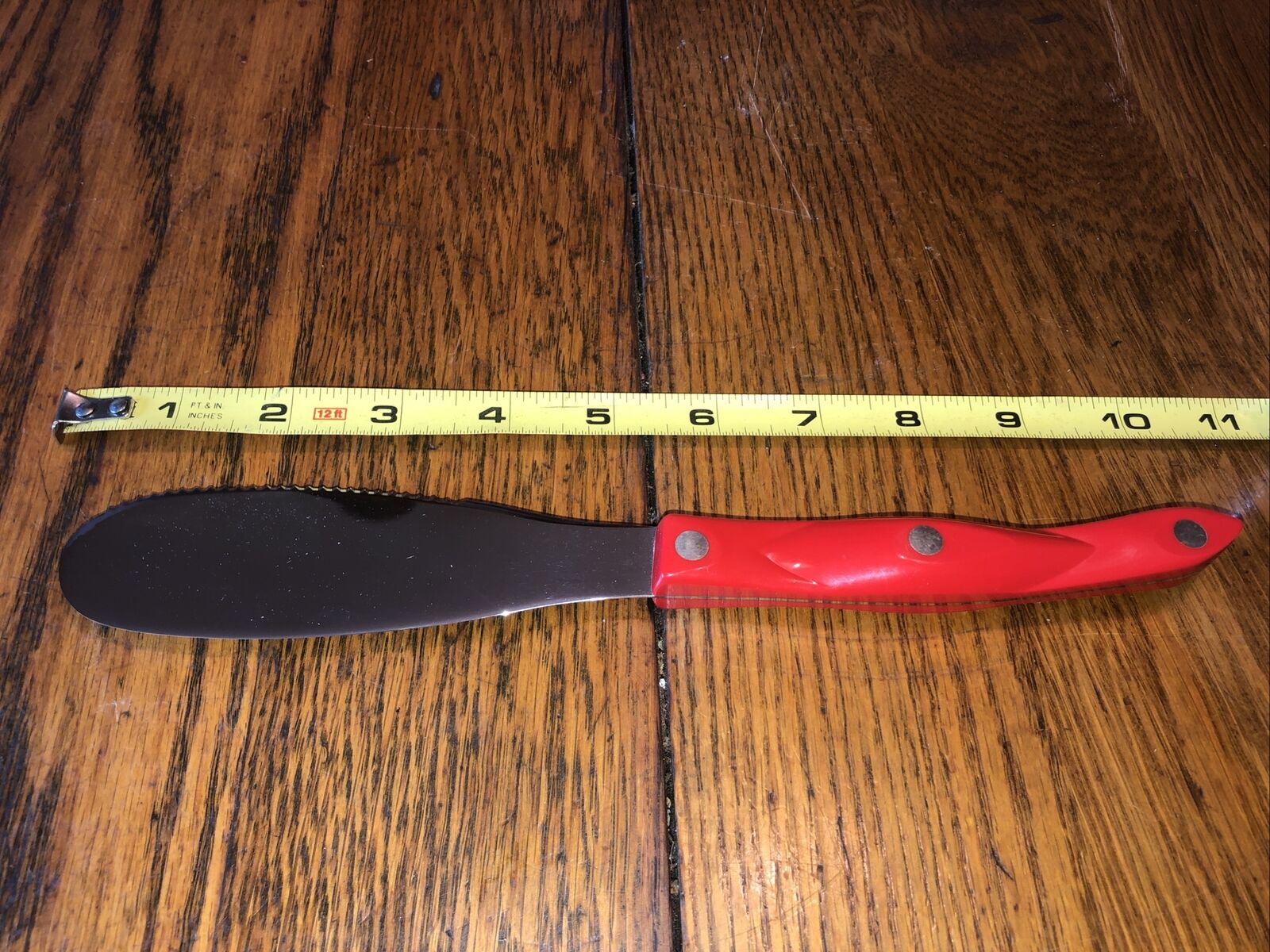 CUTCO 1768 SPREADER KNIFE SPATULA RED HANDLE ENGRAVED-NEW - Fresh Stock Dated January 2026