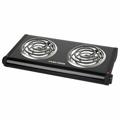 Black & Decker Double Burner Portable Buffet Range (db1002b) - Fresh Stock Dated February 2026