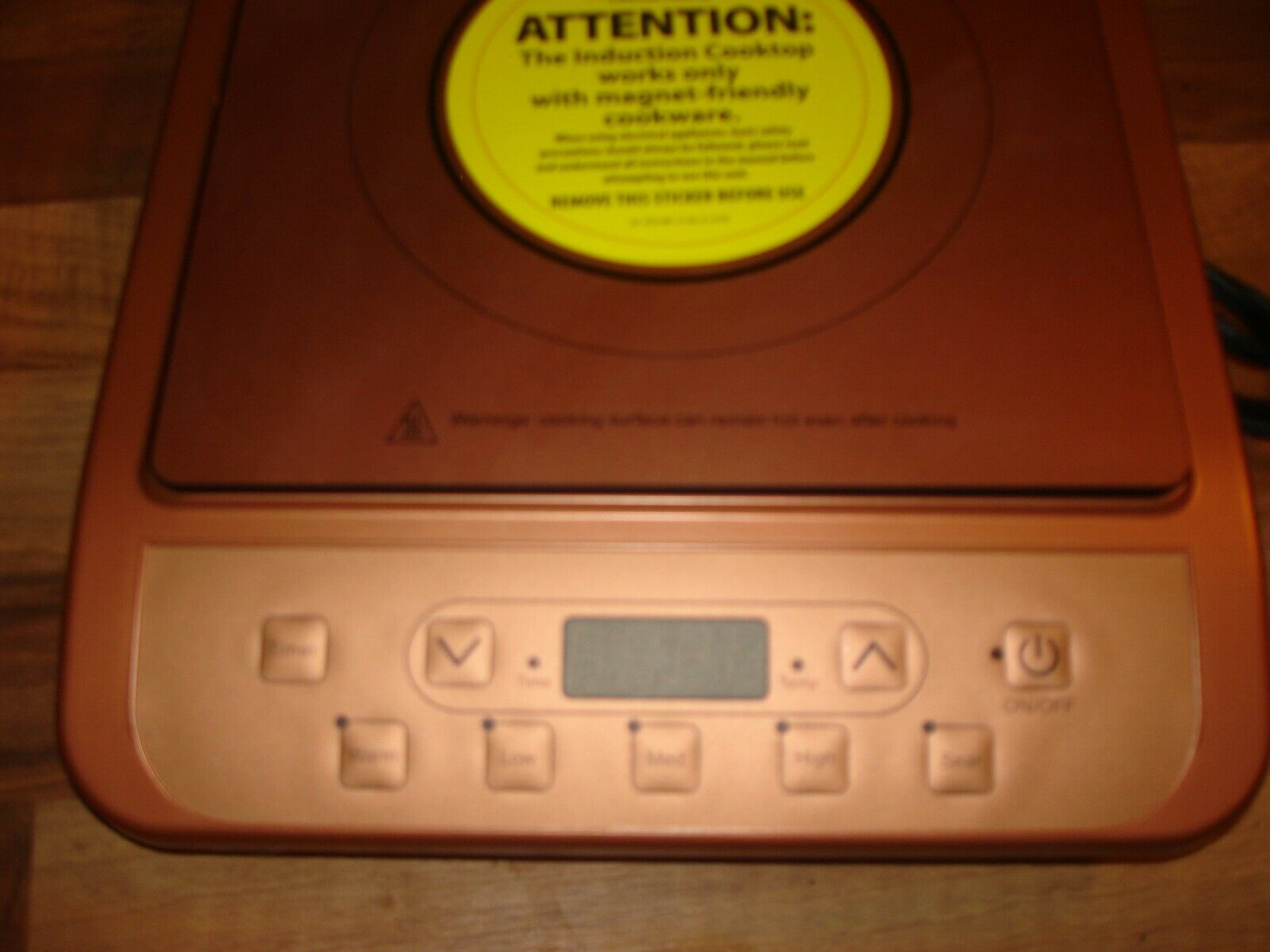 New NO BOX Copper Chef Induction Cooktop 1300 Watts Counter Top Model Bin 942 - Fresh Stock Dated February 2026