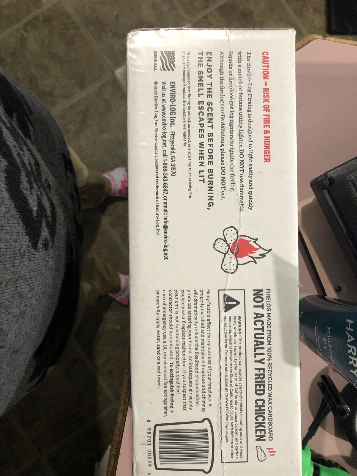 KFC Limited Edition 2020- 11 Herbs & Spices Fire Log by Enviro-Log Firelog New - Fresh Stock Dated December 2025