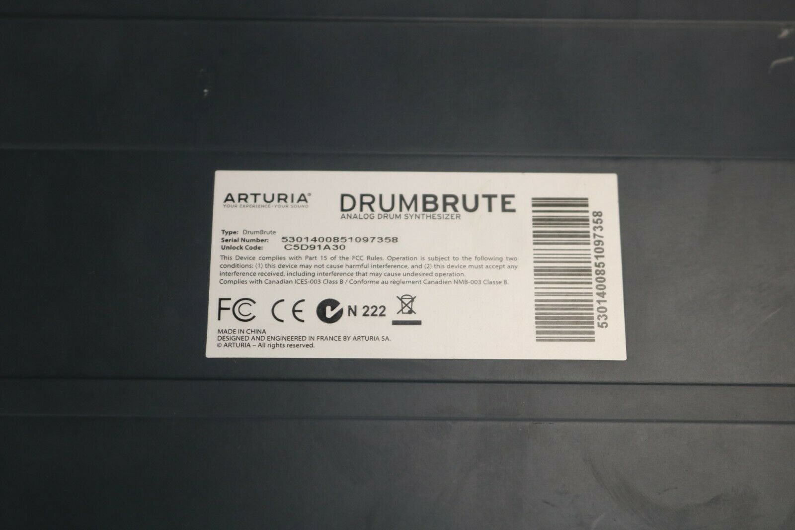 Arturia DrumBRUTE Analog Drum Synthesizer *Pre-owned*  FREE SHIPPING - Fresh Stock Dated December 2025