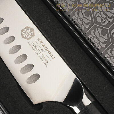Kessaku Santoku Knife - Dynasty Series- German HC Steel - G10 Full Tang, 7-Inch - Fresh Stock Dated January 2026