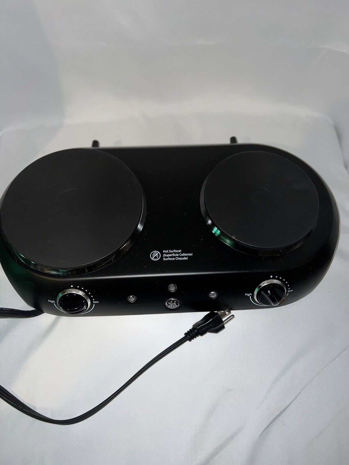 General Electric Dual Burner Hot Plate Model 169166 w/ box - Fresh Stock Dated February 2026