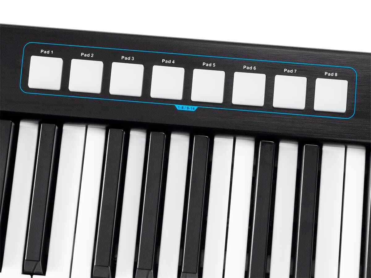 Monoprice SRK88 37 Key USB MIDI Keyboard Controller with 8 Backlit Pads, 8 Knobs - Fresh Stock Dated December 2025