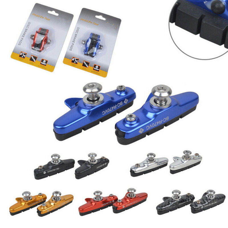 C-Brake Holder Shoes Rubber Blocks Durable Cycling Access Road Bike Brake Pads. - Fresh Stock Dated December 2025