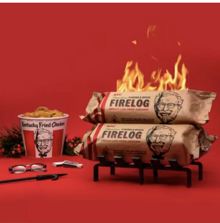 KFC FIRE LOG 11 HERBS AND SPICES ENVIRO-LOG KFC SCENT FIRELOG FREE SHIPPING - Fresh Stock Dated December 2025