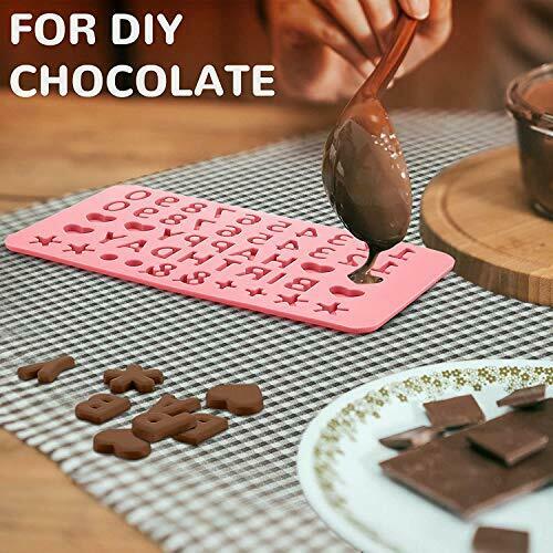 2 Pack Silicone Letter Mold and Number Chocolate Molds with Happy Birthday Ca... - Fresh Stock Dated February 2026
