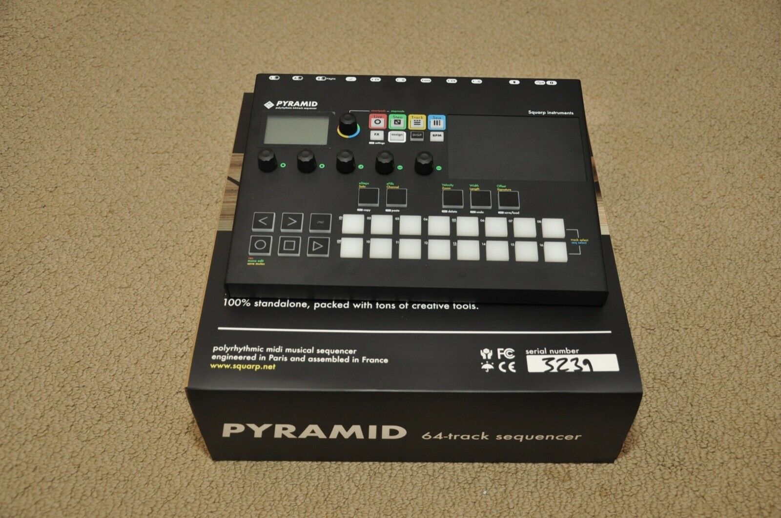 Squarp Pyramid Sequencer (less than an hour of usage) - Fresh Stock Dated December 2025