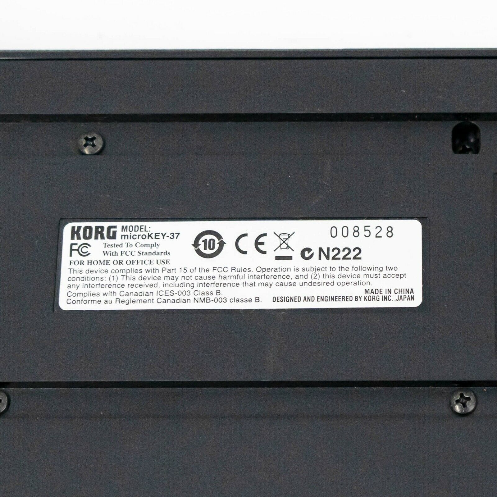 Korg MicroKEY 37 MIDI Keyboard Controller - 10th Anniversary All Black - Fresh Stock Dated December 2025